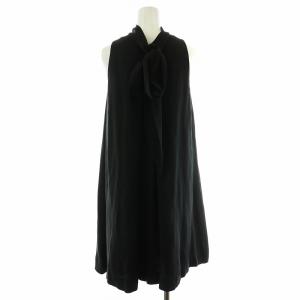 kate spade new york オールインワン サロペット ノースリーブ ショートパンツ ハーフパンツ バックリボン シルク 絹 2 S 黒 ブラック