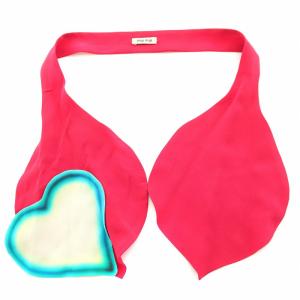 miumiu スカーフ ハート シルク 赤 レッド