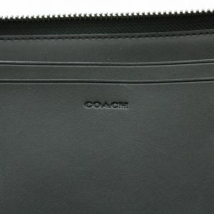 COACH シグネチャー オーガナイザー セカンドバッグ 長財布 ラウンドファスナー レザー 黒 ブラック F67637