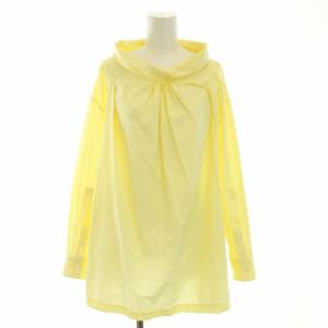 シャツ ブラウス 長袖 コットン XS 黄 イエロー