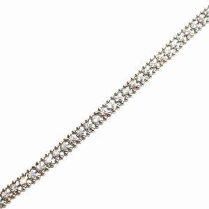 GRACE CONTINENTAL 22SS ラインストーンスワロラリエット ネックレス シルバー色