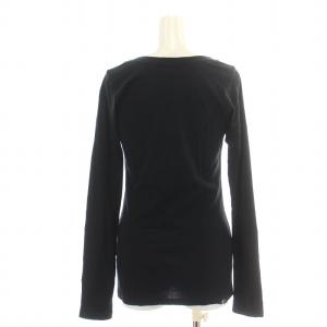 HYSTERIC GLAMOUR Tシャツ カットソー ロンT 長袖 Uネック ロゴプリント F 黒 ブラック ピンク