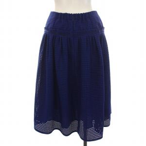 TOCCA 24SS BEACH VOLLEYBALL ビーチバレーボール フレアスカート ひざ丈 0 S 青 ブルー