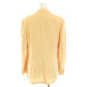 Max Mara テーラードジャケット シングル 2B ノーベント 白タ ヴィンテージ 麻 リネン 38 S ベージュ