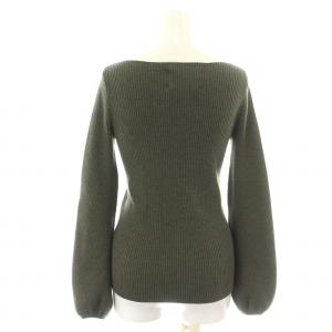 Ron Herman DEMYLEE HEARTS リブニット セーター 長袖 ボートネック バルーンスリーブ XS カーキ