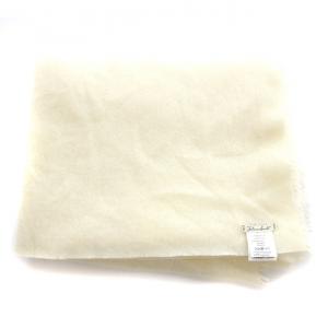 Faliero Sarti マフラー ストール フリンジ カシミヤ アイボリー