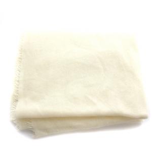 Faliero Sarti マフラー ストール フリンジ カシミヤ アイボリー