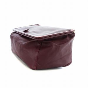 Martin Margiela 11 クラッチバッグ セカンドバッグ ポーチ がま口 ボックス型 レザー ボルドー /AQ