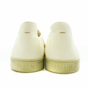 Berluti エデンスクリットレザー スリッポン 8 ホワイト