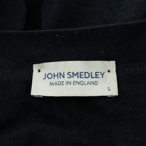 JOHN SMEDLEY カーディガン コットン L 紺 ネイビー