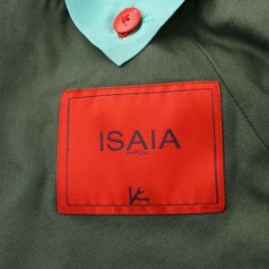 ISAIA SAILOR テーラードジャケット シングル コットン 50 8R XL カーキ /AN17