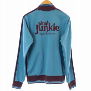 HYSTERIC GLAMOUR VINLY JUNKIE トラックジャケット ブルゾン ロゴ プリント M ライトブルー パープル