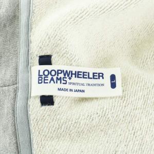 LOOPWHEELER × BEAMS＋ ビームスプラス パーカー ジップアップ コットン L グレー