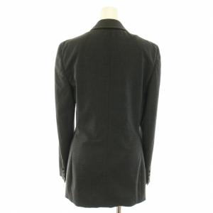 Calvin Klein スーツ セットアップ 上下 テーラードジャケット ダブル ノーベント パンツ スラックス ウール 2 M グレー