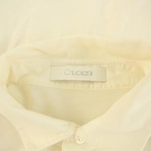 Cruciani ポロシャツ ハーフボタン プルオーバー 半袖 52 XL 白 ホワイト