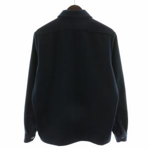 GUY ROVER ワークシャツ ウール M 紺 ネイビー