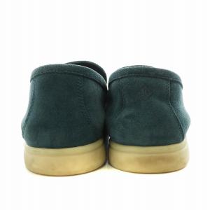 Loro Piana FAE8124 SUMMER WALK モカシン スエード 41 ブルー 