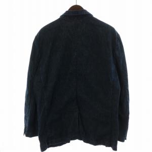 EVISU 山根ジーンズ テーラードジャケット シングル デニム地 40 L 紺 ネイビー