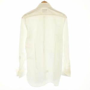 BARNEYS NEW YORK マンハッタン MANHATTAN ドレスシャツ ホリゾンタルカラー 長袖 38/15 M 白 ホワイト