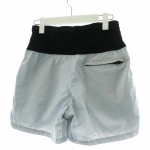THE NORTH FACE フリーランショーツ ショートパンツ ナイロン M 水色 ライトブルー 黒 ブラック NBW42391