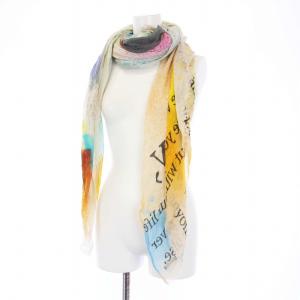 Faliero Sarti ストール ショール 大判 総柄 マルチカラー /KH