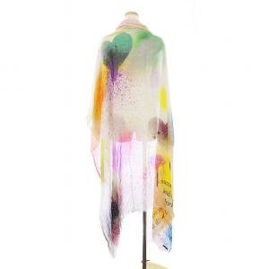 Faliero Sarti ストール ショール 大判 総柄 マルチカラー /KH