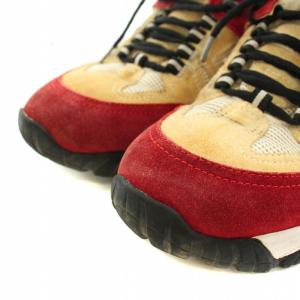 Maison Margiela マルタンマルジェラ スニーカー シューズ スエード ビブラムソール 42 27.0cm 白 ホワイト 赤 レッド S37WS0451