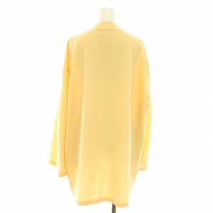 AGNONA ノーカラージャケット アウター トッパー ウール 40 M 黄 イエロー