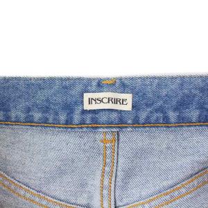 INSCRIRE Chalk Stripe Layered Pants 34 ブラック