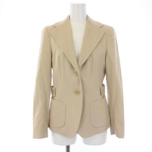 Max Mara テーラードジャケット 総裏地 シングル 2B ウール 38 S ベージュ