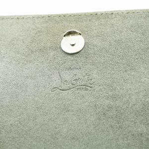 Christian Louboutin ショルダーバッグ クラッチバッグ 2way スタッズ チェーン レザー シルバー色
