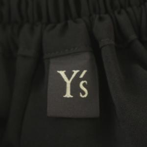 Y's 22SS YG-P18-500 ギャザーワイドパンツ イージーパンツ 2 ブラック