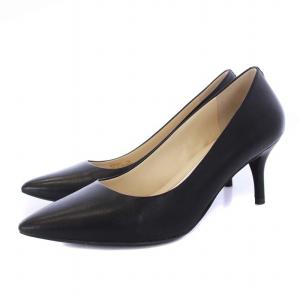 ザ ゴートゥー パーク パンプ 65mm パンプス ポインテッドトゥ ピンヒール レザー 7B 24cm 黒 ブラック