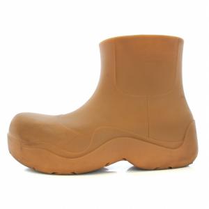 BOTTEGA VENETA パドルブーツ レインブーツ ラウンドトゥ 42 ブラウン