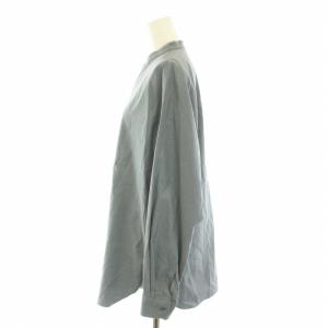 AURALEE 22SS ウォッシュドフィンクスツイルシャツ WASHED FINX TWILL SHIRTS ブラウス バンドカラー 長袖