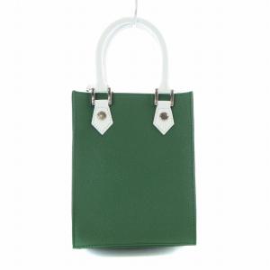 L'Appartement Print Mini Tote Bag プリント ミニ トートバッグ ショルダー ハンド 2WAY PVC 緑 グリーン 白