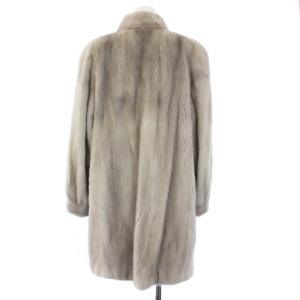 SAGA MINK 金サガ ロイヤル サファイアミンク ファーコート ロング F グレー