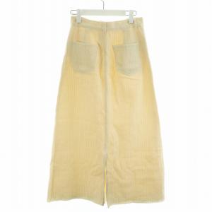 Ron Herman フレアスカート ロング丈 コットン スリット XS アイボリー