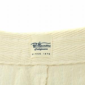 Ron Herman フレアスカート ロング丈 コットン スリット XS アイボリー