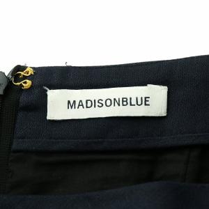 MADISONBLUE VIAS MAXI SKIRT LINEN SATIN タイトスカート ロング丈 麻 リネン XS 紺 ネイビー