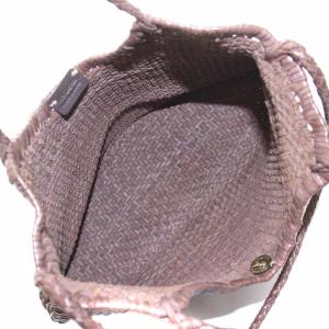 Dragon Diffusion マダムミリアム MADAME MYRIAM トートバッグ ハンド ショルダー 2WAY レザー 編み込み 茶 ブラウン