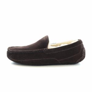 UGG australia ASCOT アスコット スリッポン モックシューズ モカシン ボア カウスエード 9 27.0cm 茶 ブラウン 1101110