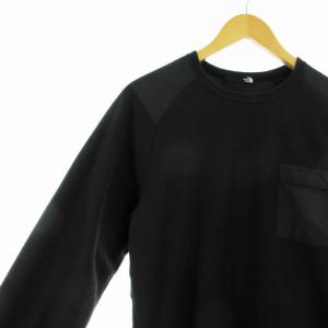 THE NORTH FACE バーサマイクロスウェット トレーナー 切替 長袖 L 黒 ブラック