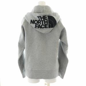 THE NORTH FACE Rearview Hoodie ジップアップパーカー ロゴ 刺繍 フード ラグランスリーブ 長袖 XL グレー NTW11530