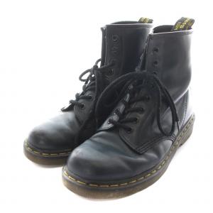 Dr.Martens 8ホールブーツ ショート ワーク レザー レースアップ 6.5 25.5cm 紺 ネイビー 10072