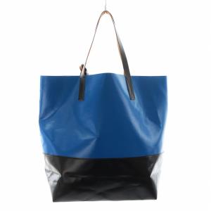 MARNI TRIBECA トートバッグ ブルー ブラック SHMQ0037AO