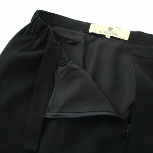 GIVENCHY スカート ロング フレア 42 XL 黒 ブラック