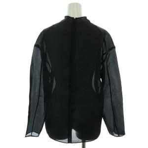 AKIRANAKA シャツ ブラウス シアー シースルー ハイネック 1 S 黒 ブラック