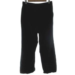 23区 タグ付き vingt-trois arrondissements パンツ スラックス ウール ジッパーフライ カシミヤ混 黒
