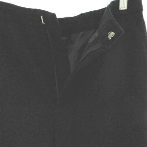 23区 タグ付き vingt-trois arrondissements パンツ スラックス ウール ジッパーフライ カシミヤ混 黒